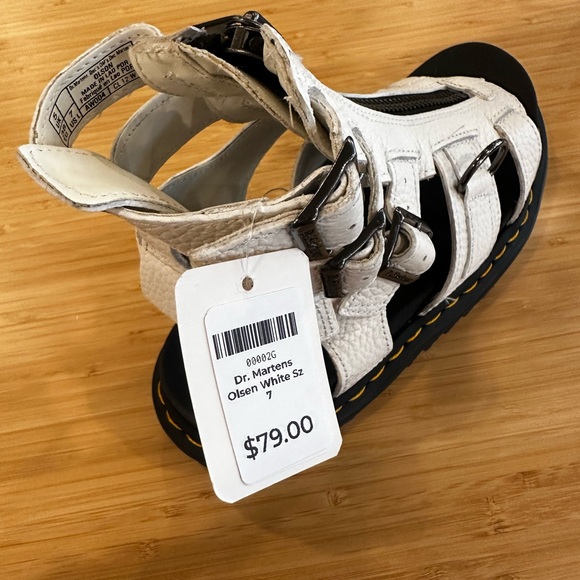 Dr. Martens white Olsen platform sandal women’s size 7 - Picture 5 of 5